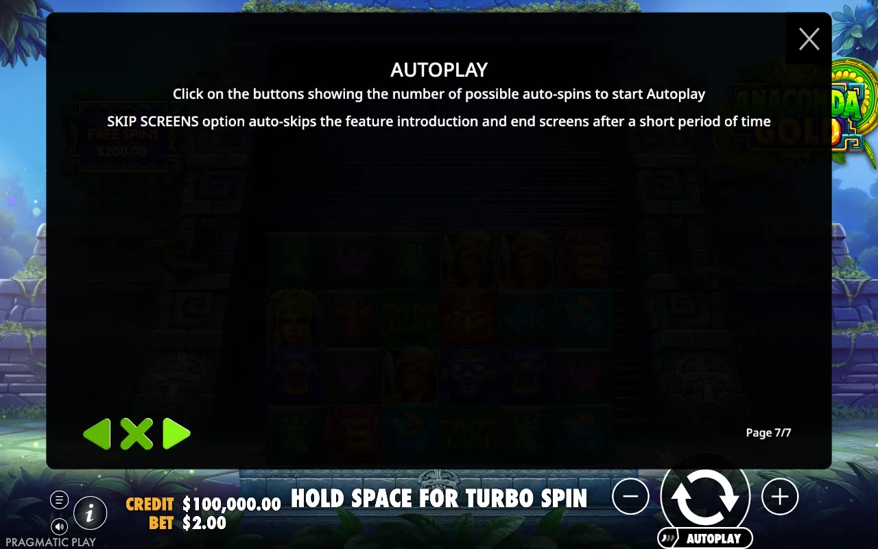 Autoplay — Anaconda Gold