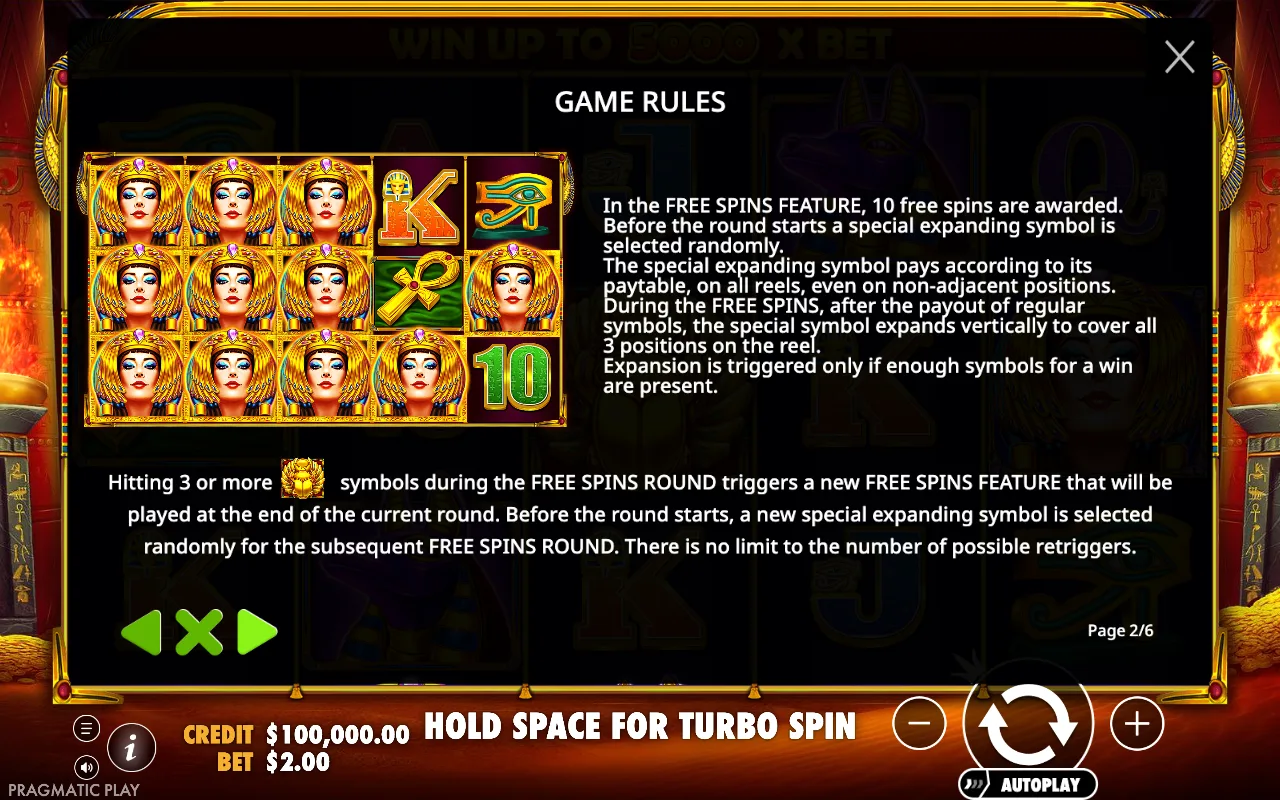 Game rules — Ancient Egypt Classic