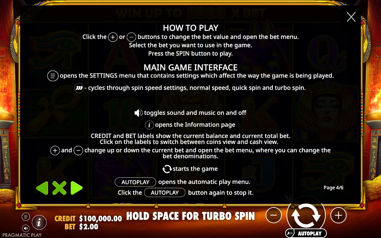 How to play — Ancient Egypt Classic