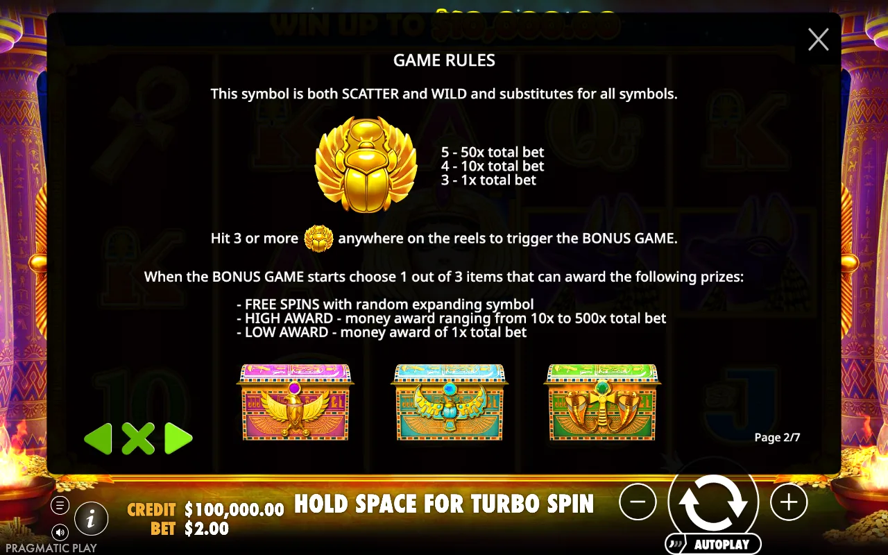 Game rules — Ancient Egypt