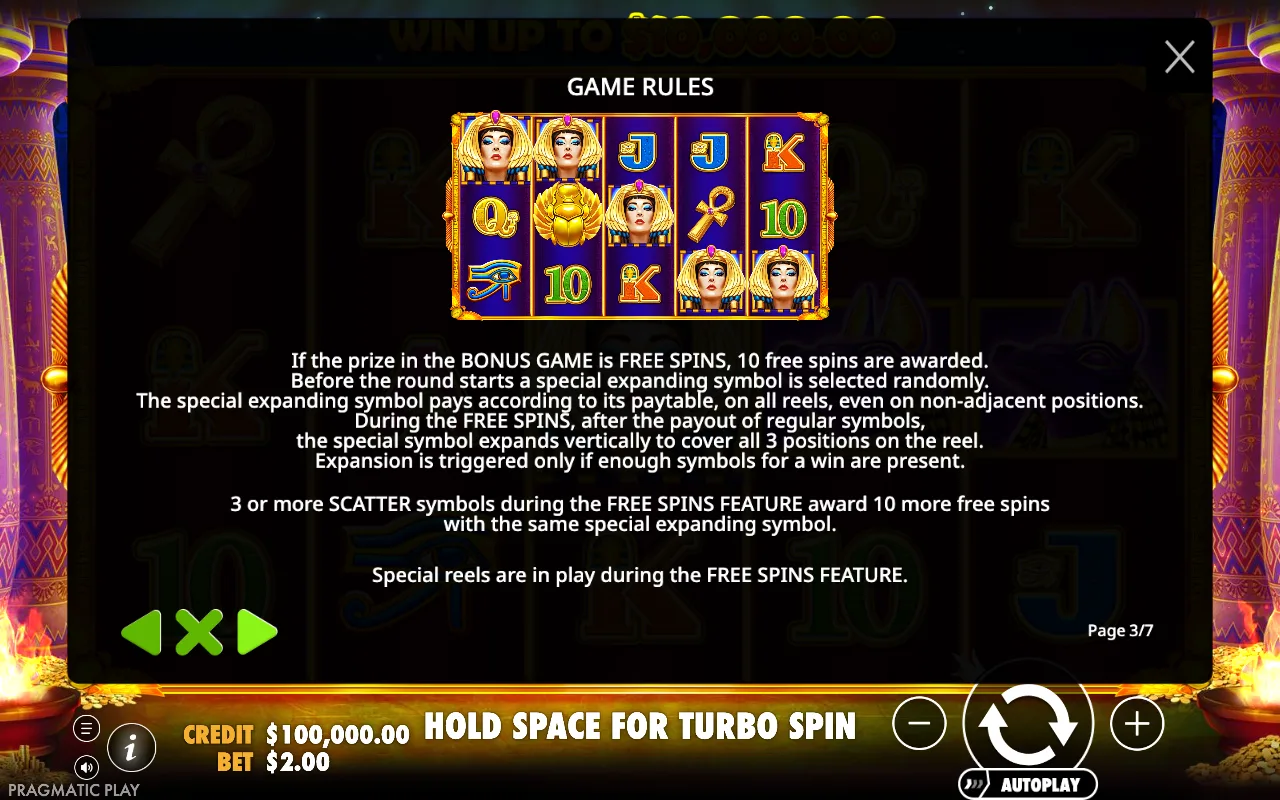 Game rules — Ancient Egypt