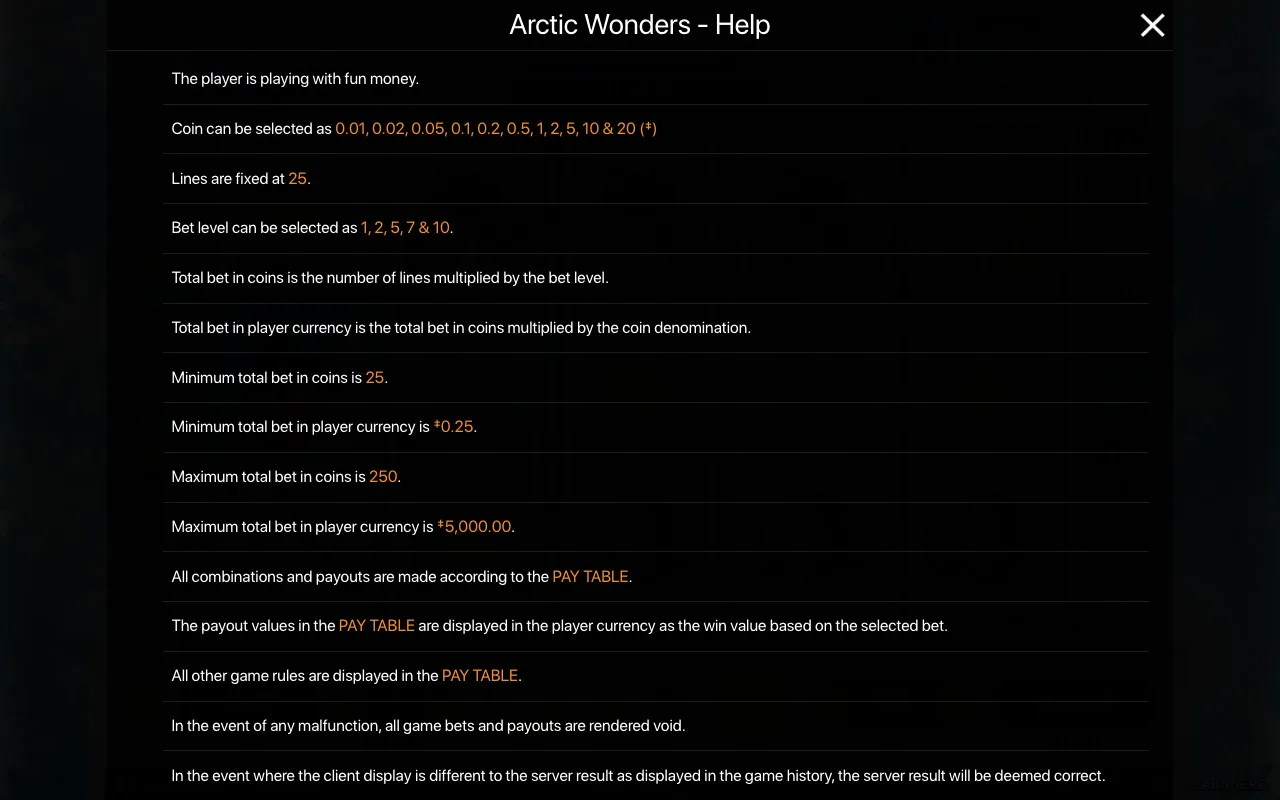 Game rules, page 1 — Arctic Wonders