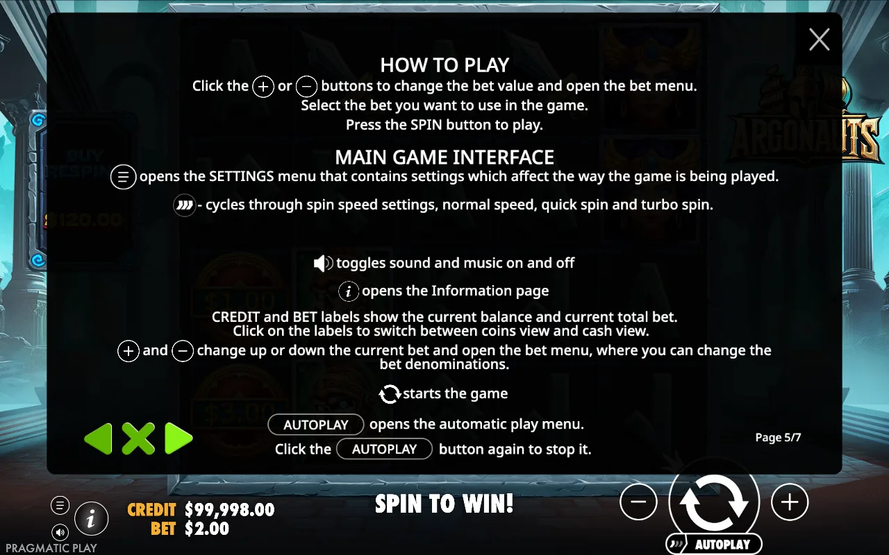 How to play — Argonauts