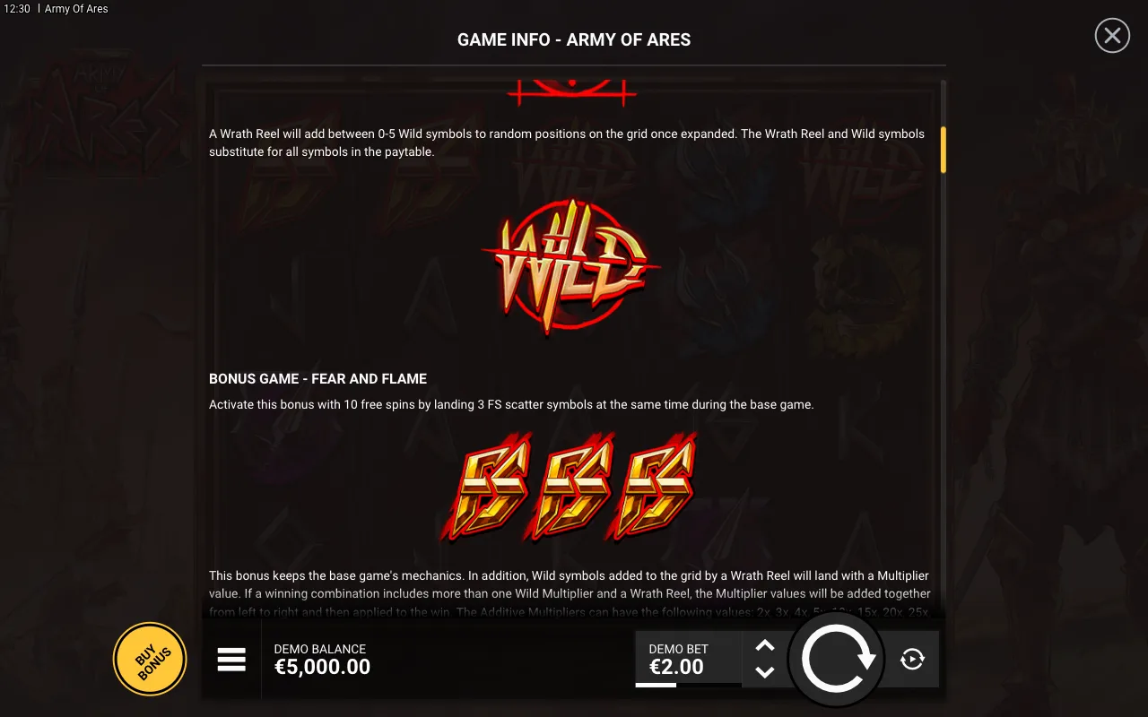 Game rules, page 2 — Army of Ares
