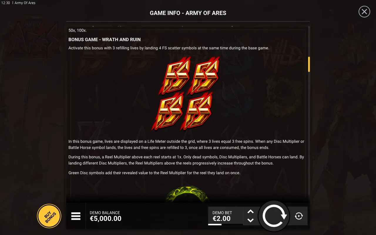 Game rules, page 3 — Army of Ares
