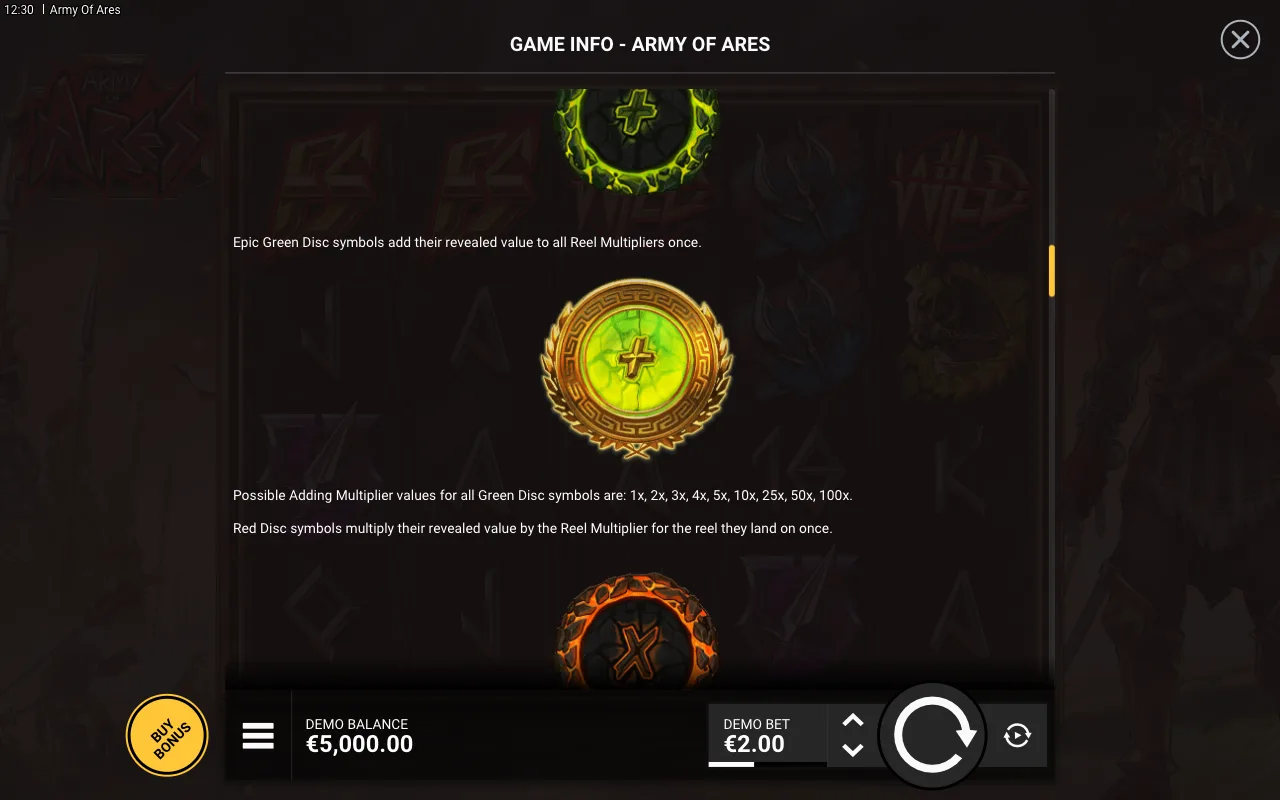 Game rules, page 4 — Army of Ares