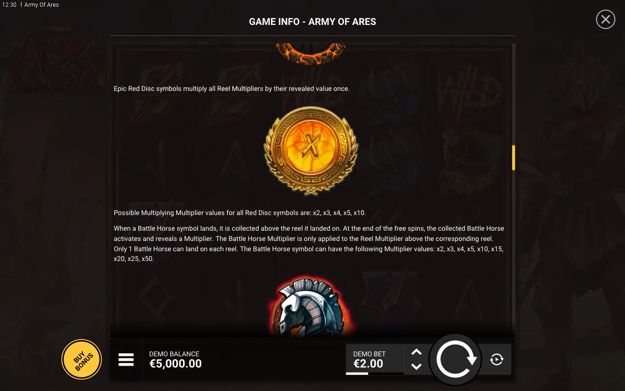 Game rules, page 5 — Army of Ares