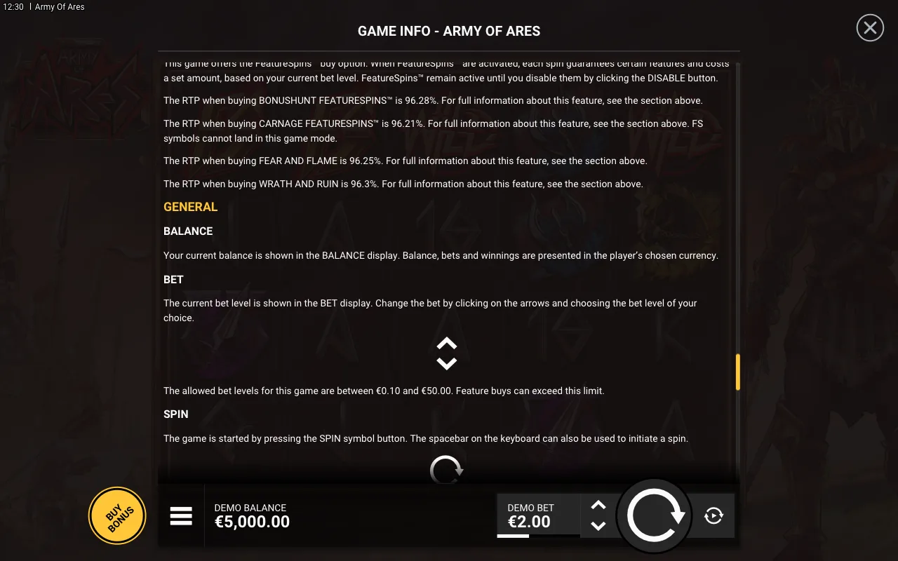 Game rules, page 9 — Army of Ares