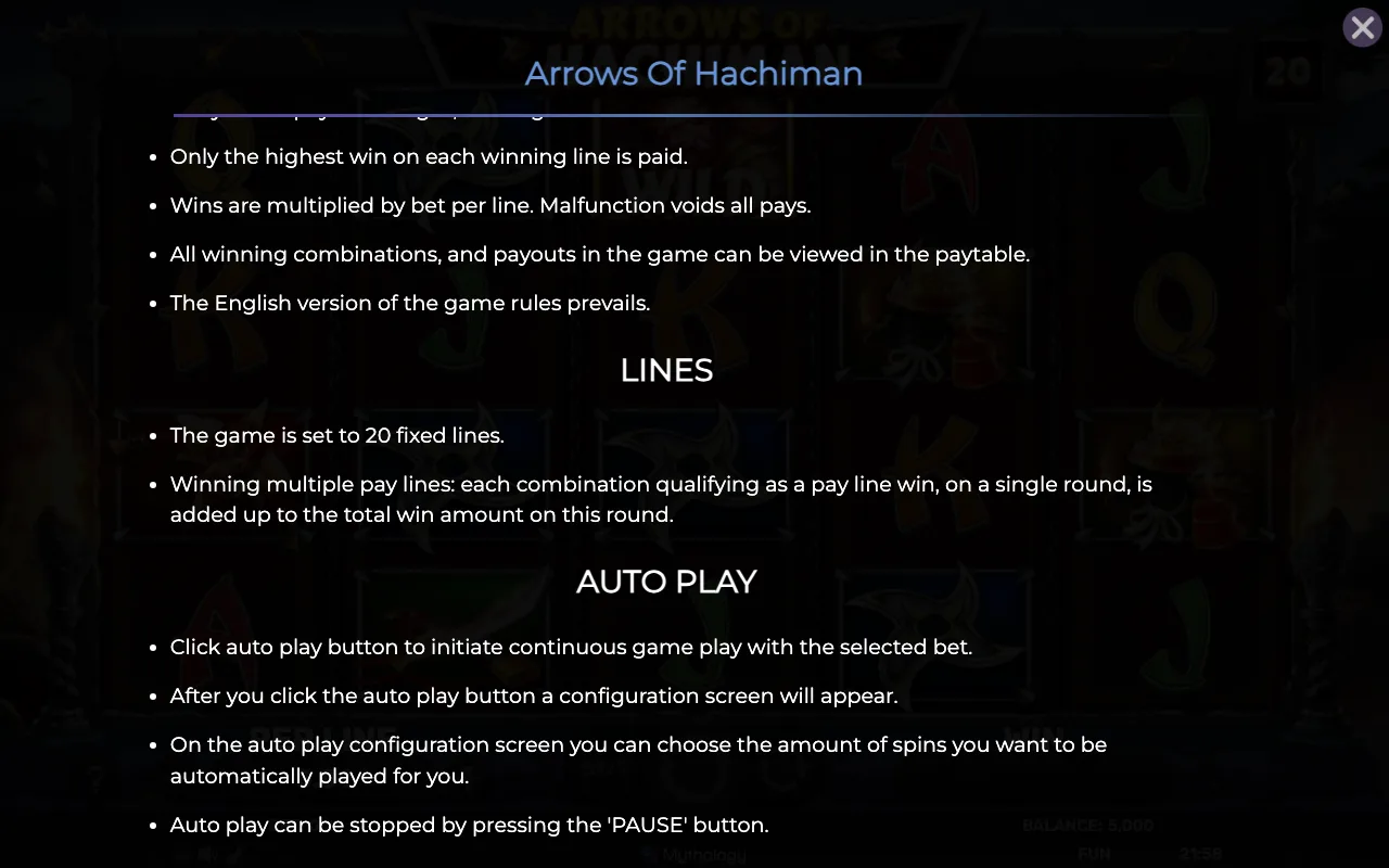 Lines — Arrows of Hachiman
