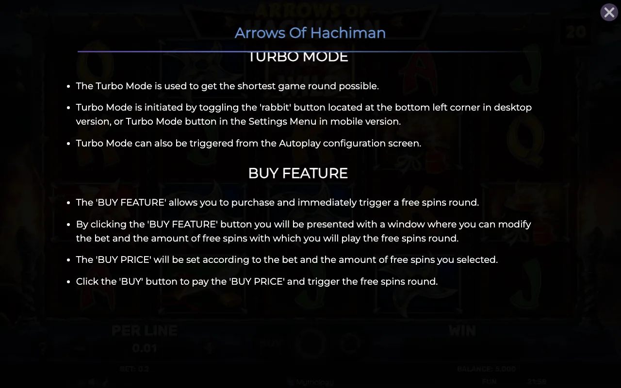 Game rules, page 8 — Arrows of Hachiman