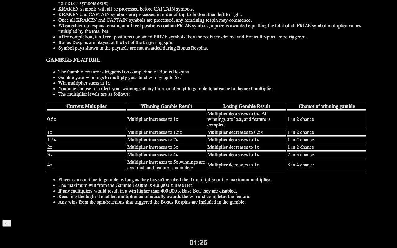 Game rules, page 3 — Arrr 10k Ways