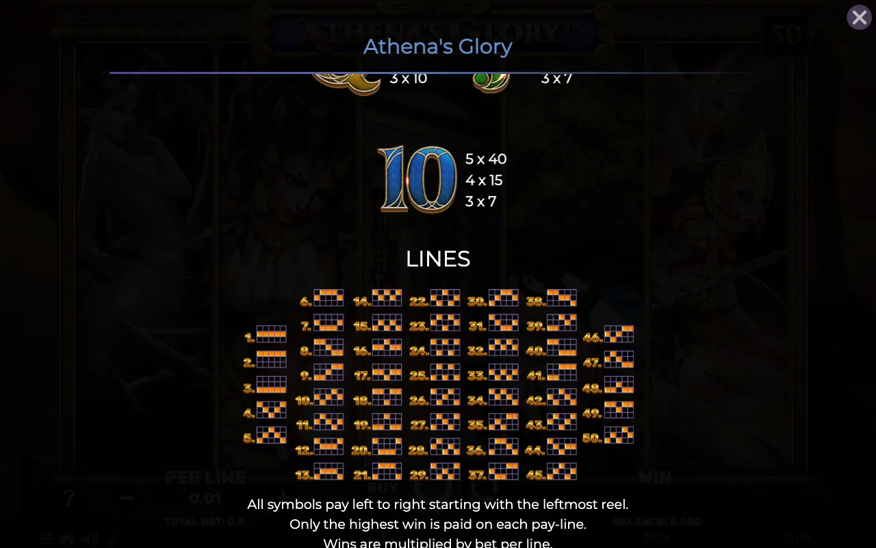 Lines — Athenas Glory