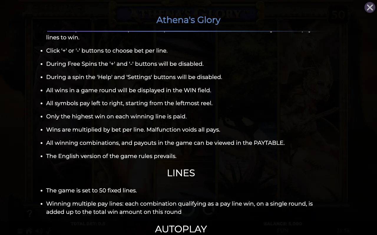 Game rules, page 7 — Athenas Glory