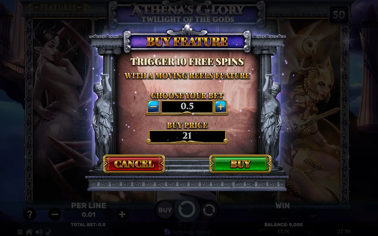 Buying the feature — Athenas Glory Twilight of The Gods