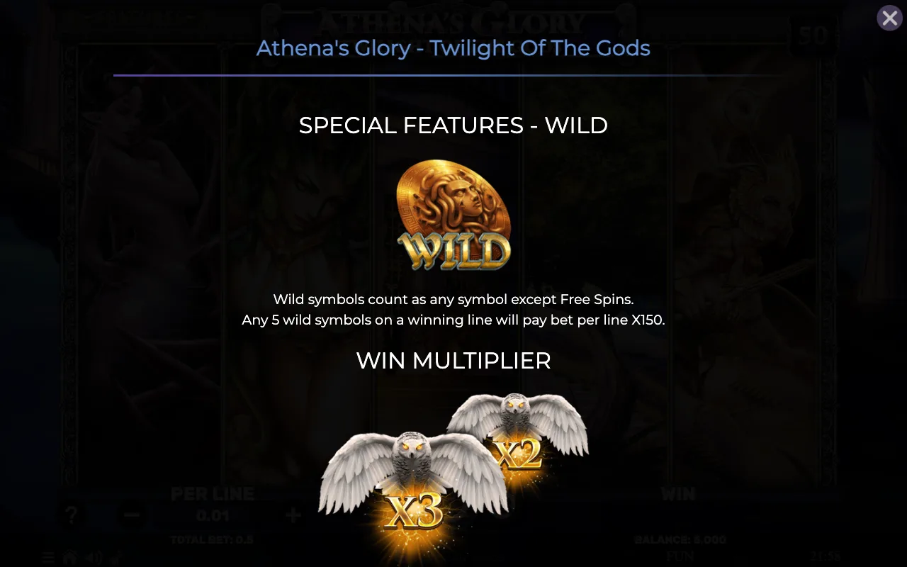 Special features - wild — Athenas Glory Twilight of The Gods