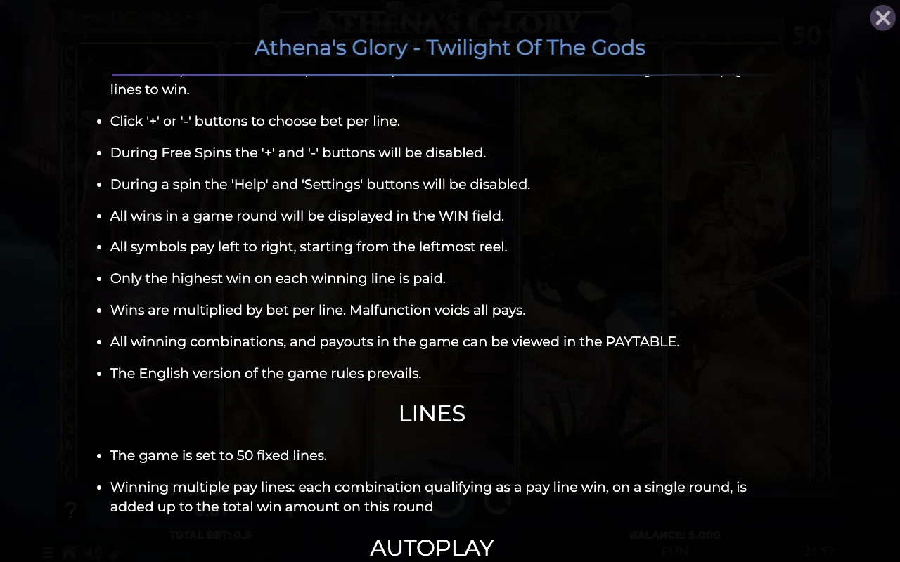 Game rules, page 7 — Athenas Glory Twilight of The Gods