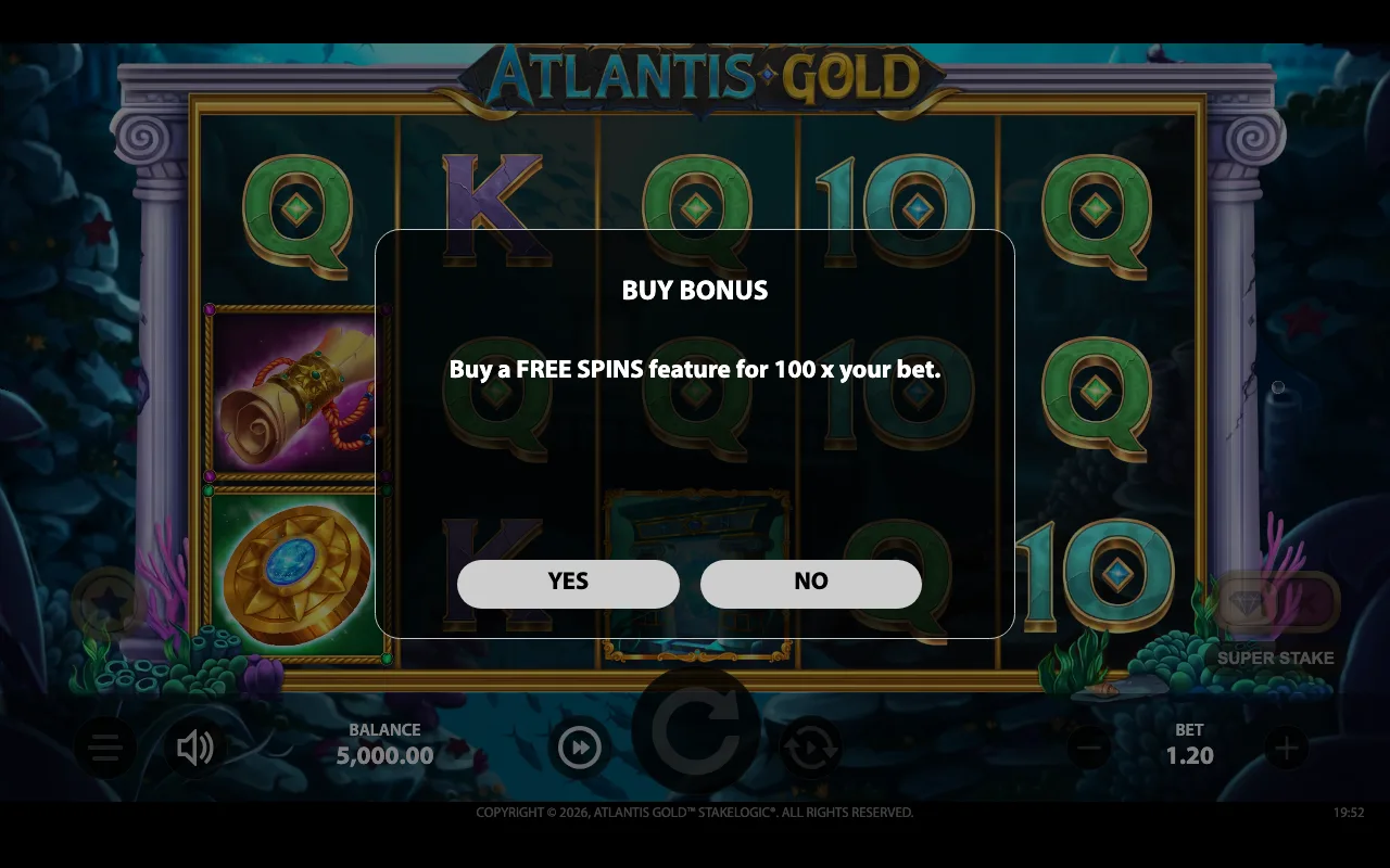 Buying the feature — Atlantis Gold