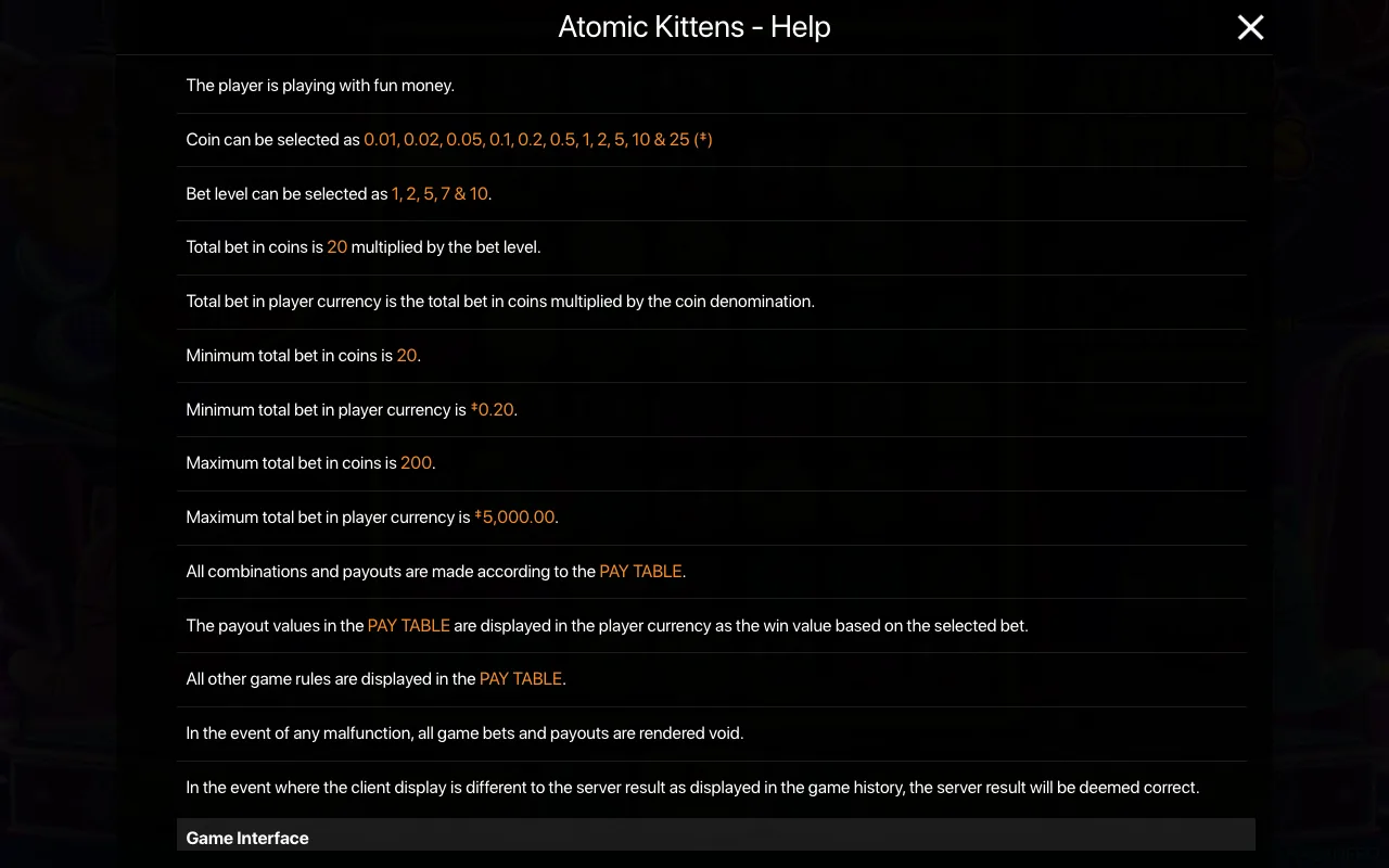 Game rules, page 1 — Atomic Kittens