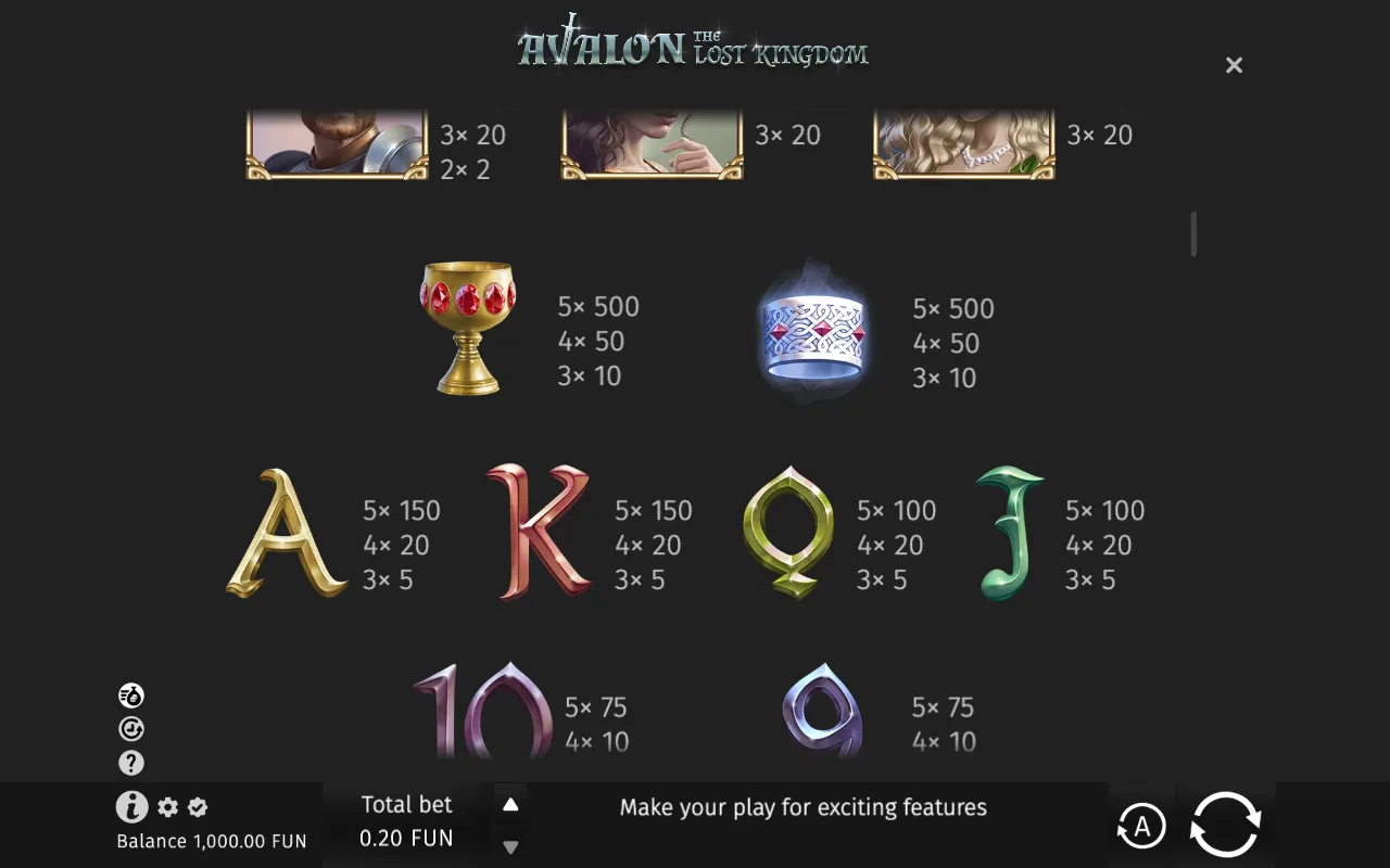 Game rules, page 2 — Avalon: The Lost Kingdom