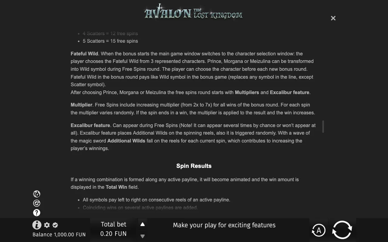 Game rules, page 8 — Avalon: The Lost Kingdom