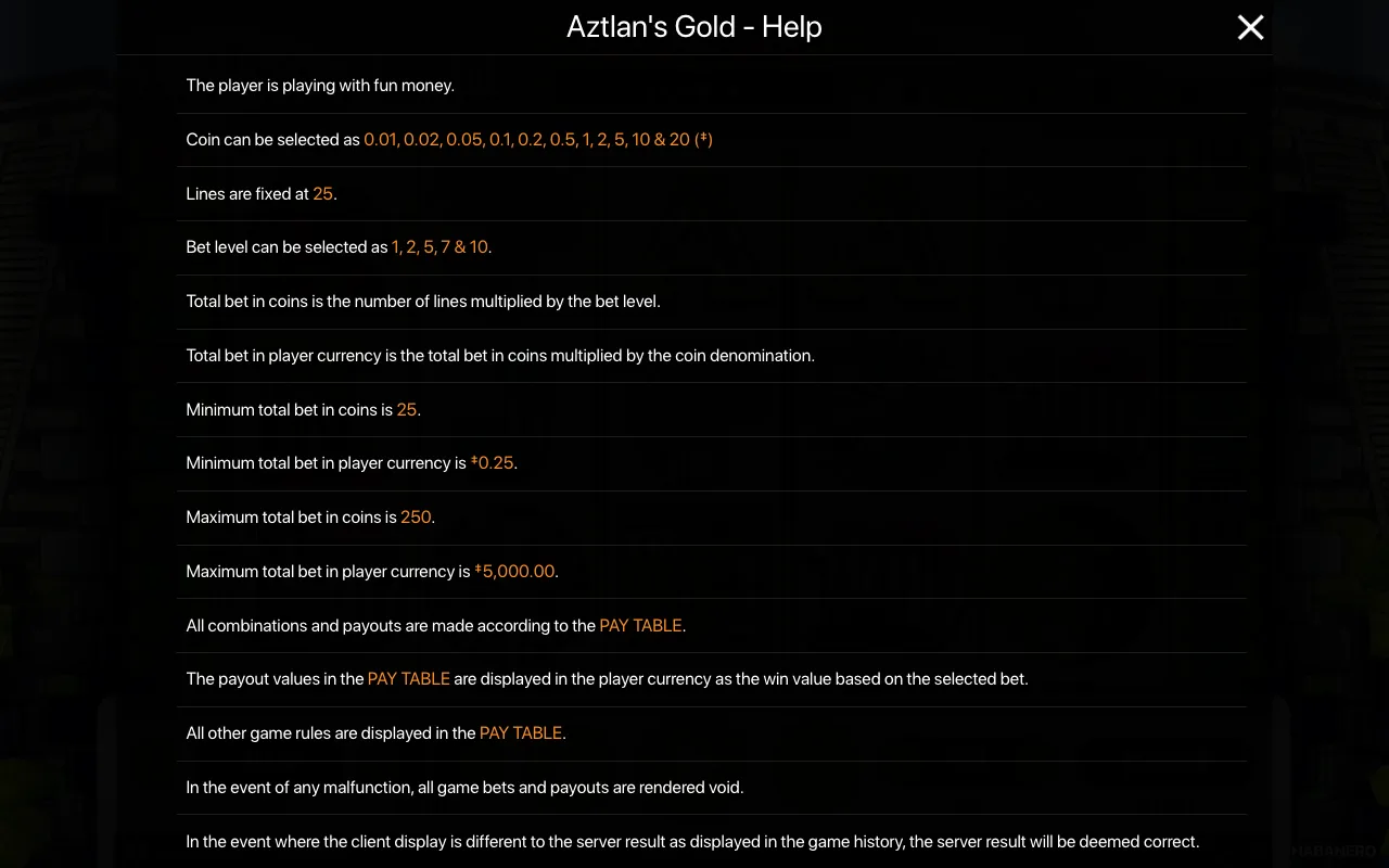 Game rules, page 1 — Azlands Gold