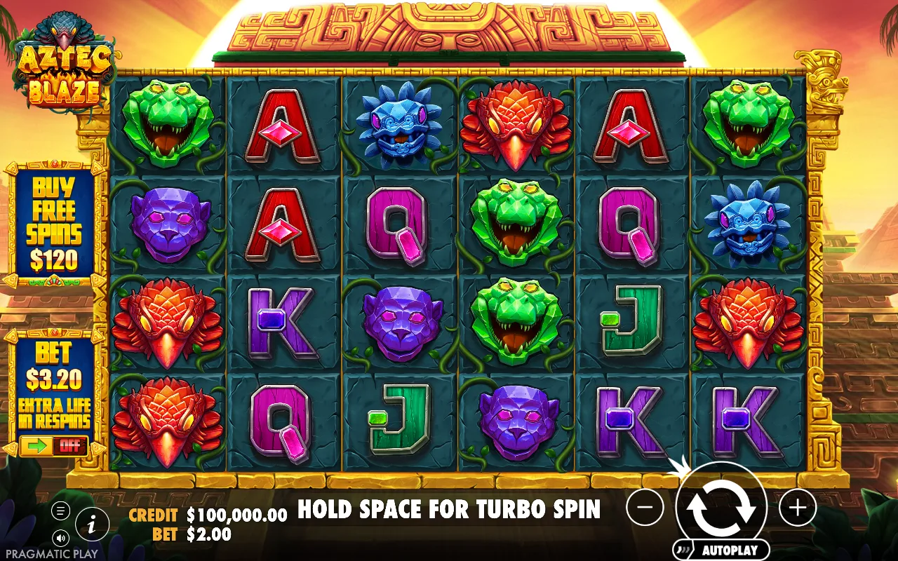 The base game — Aztec Blaze