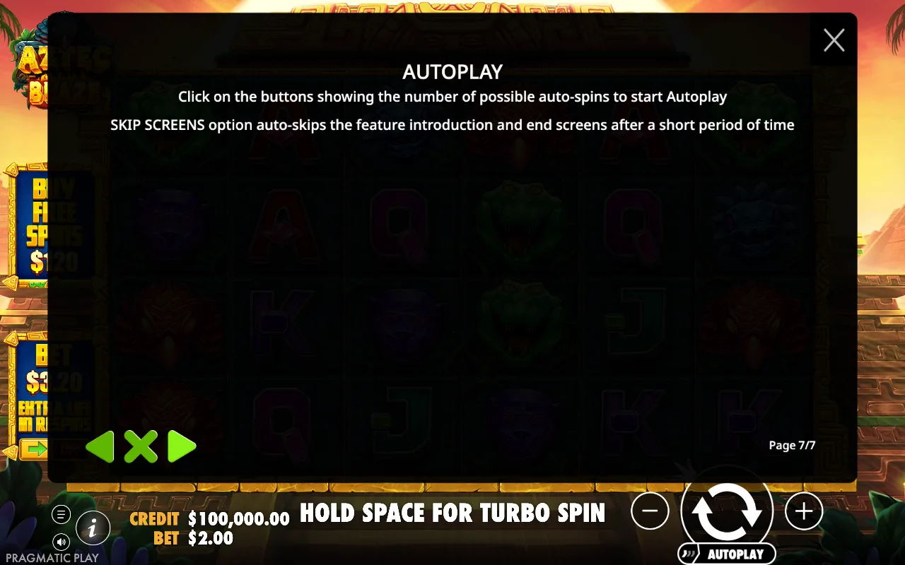 Autoplay — Aztec Blaze