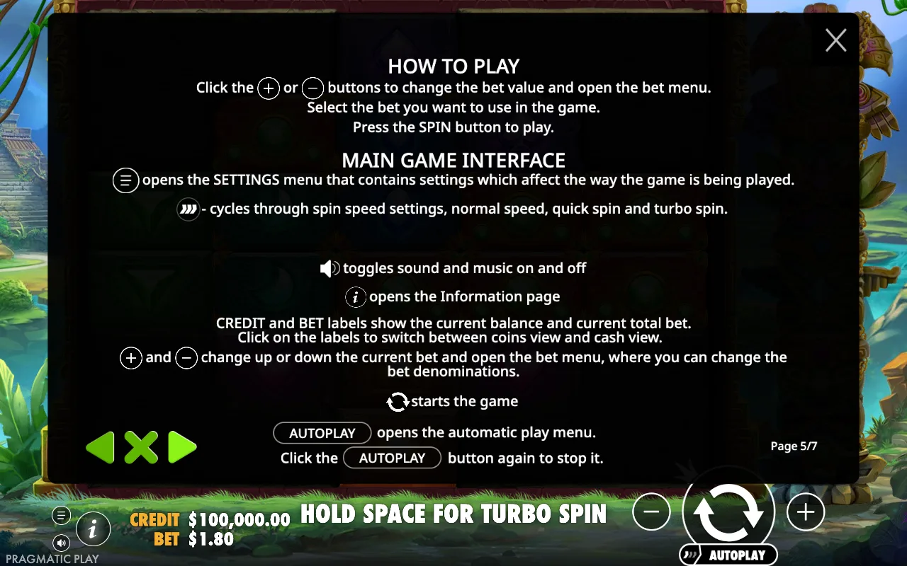 How to play — Aztec Bonanza