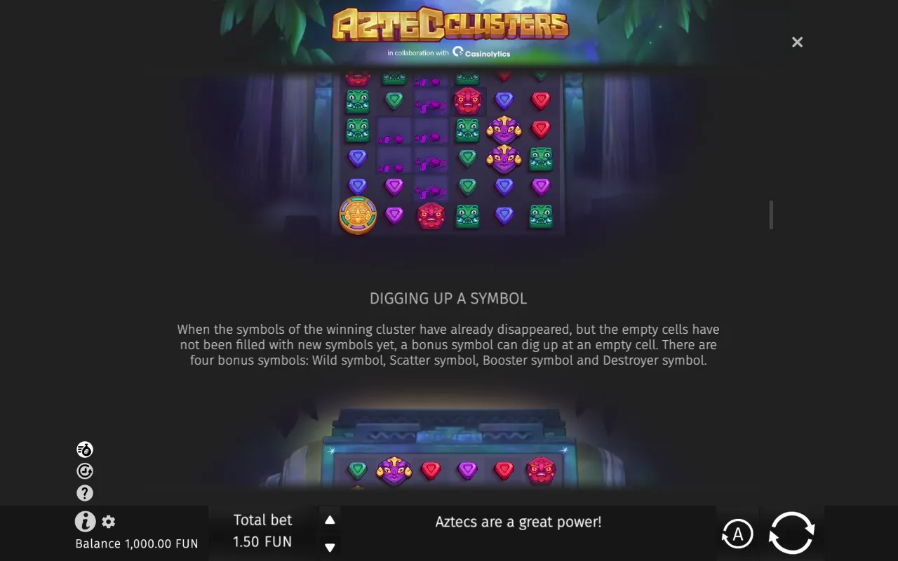 Game rules, page 4 — Aztec Clusters