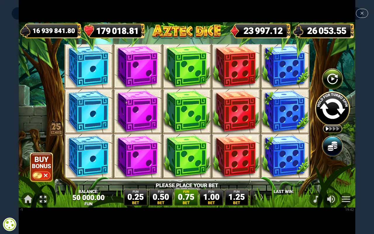 The base game — Aztec Dice