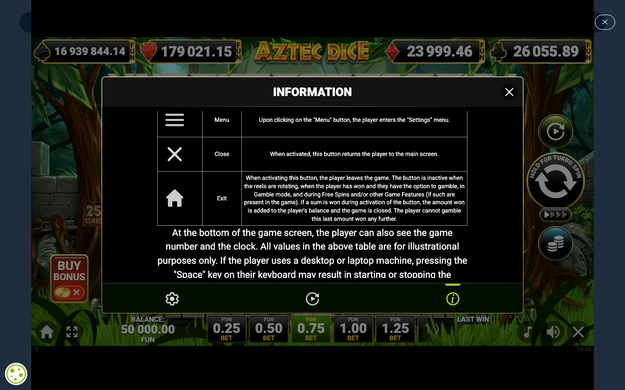 Game rules, page 7 — Aztec Dice
