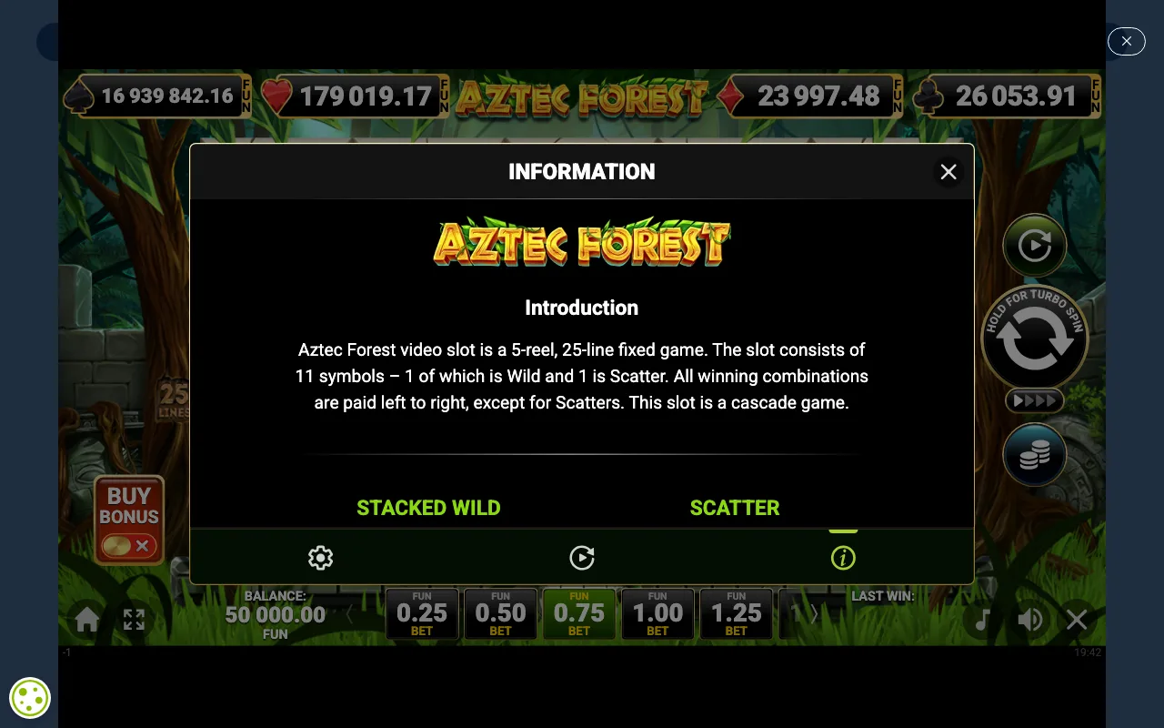 Game rules, page 1 — Aztec Forest