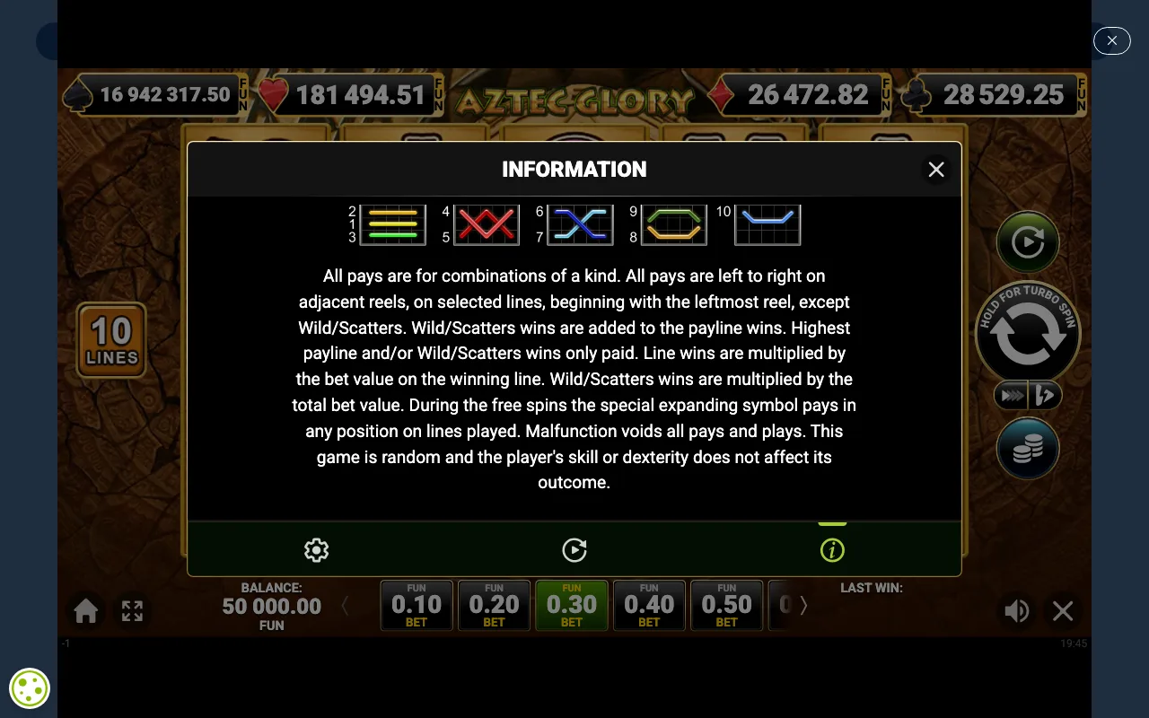 Game rules, page 6 — Aztec Glory