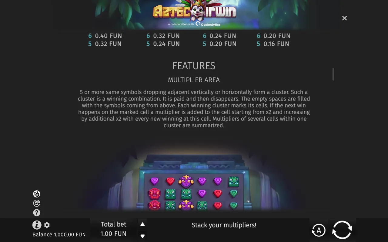 Features — Aztec Irwin
