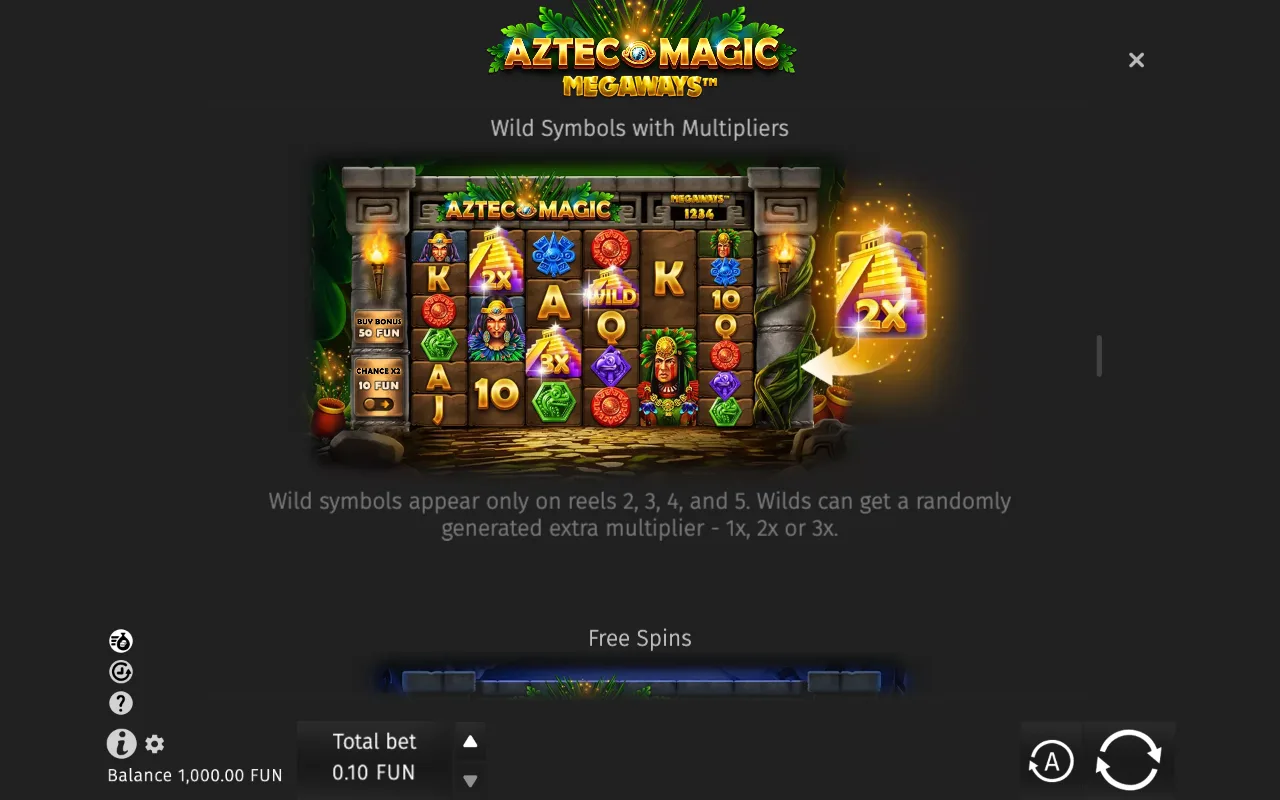 Game rules, page 3 — Aztec Magic Megaways