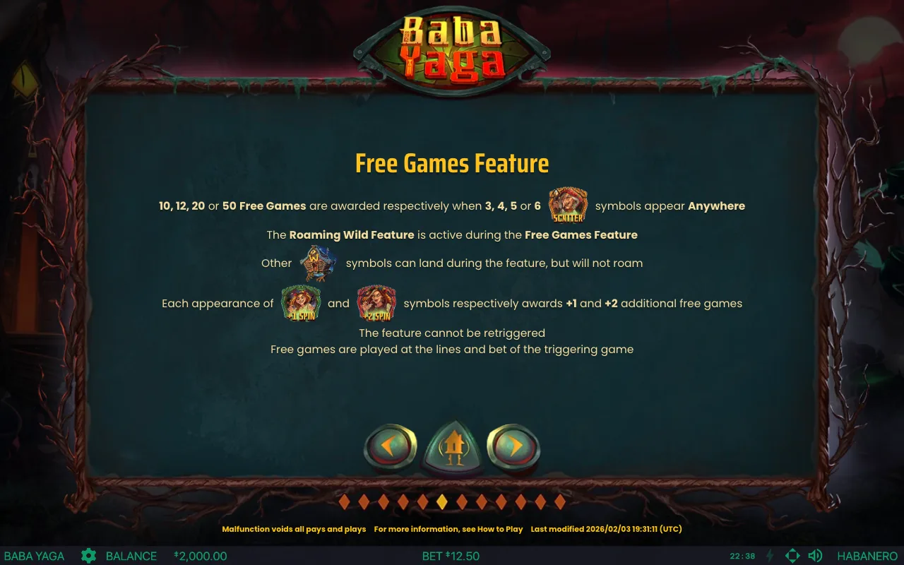 Game rules, page 8 — Baba Yaga