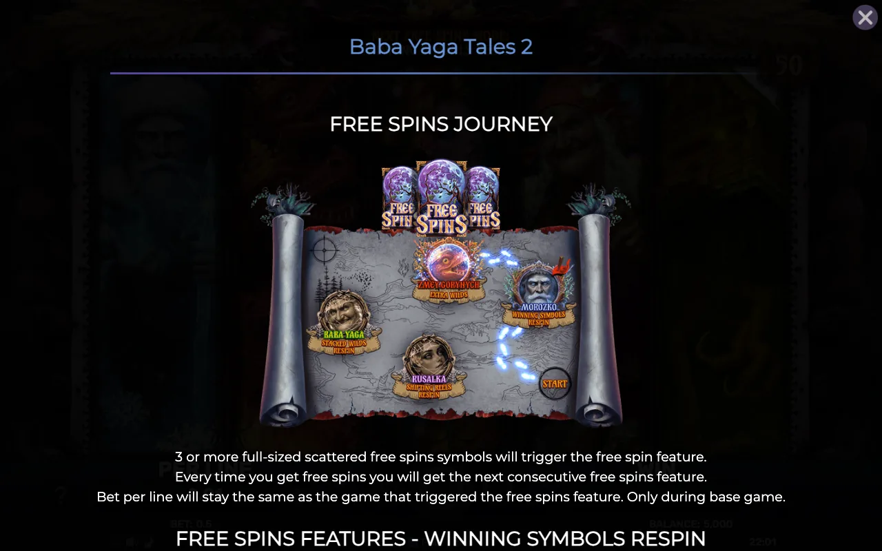Game rules, page 1 — Baba Yaga Tales 2