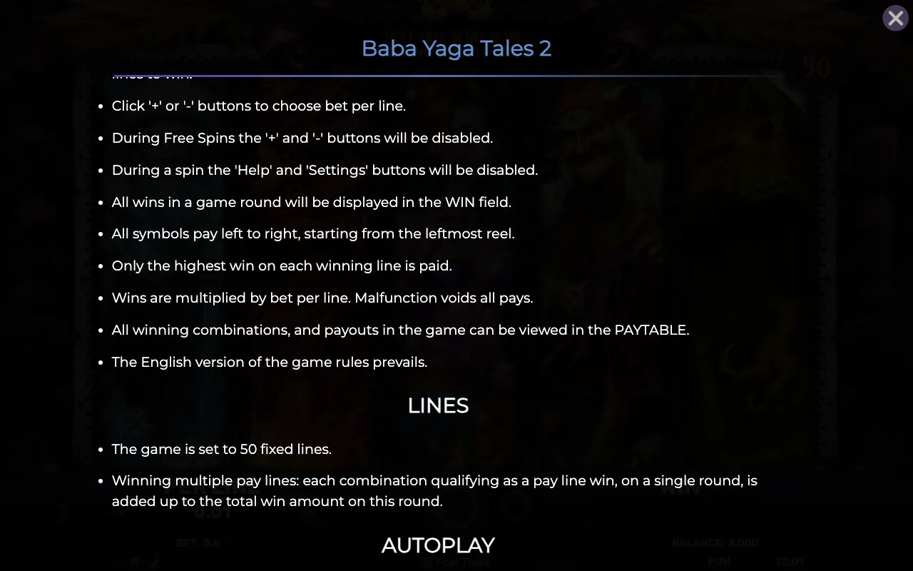 Game rules, page 7 — Baba Yaga Tales 2