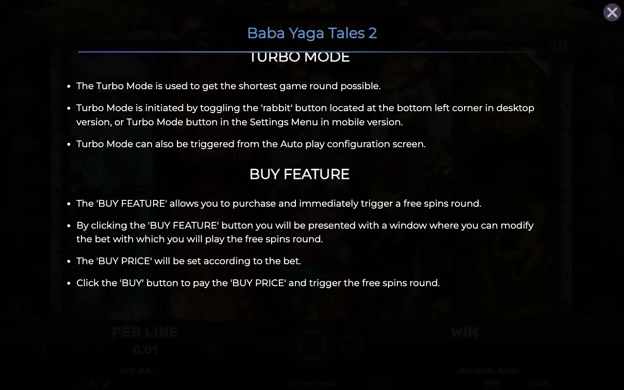 Buy feature — Baba Yaga Tales 2