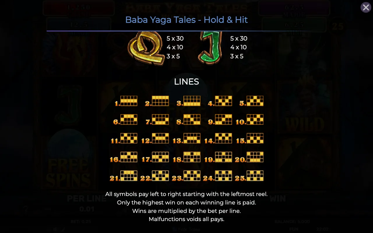 Lines — Baba Yaga Tales Hold Hit