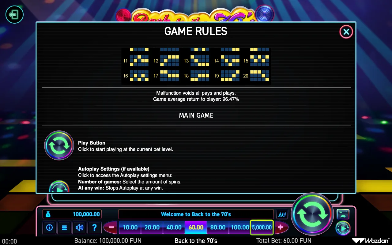 Game rules, page 4 — Back to The 70s