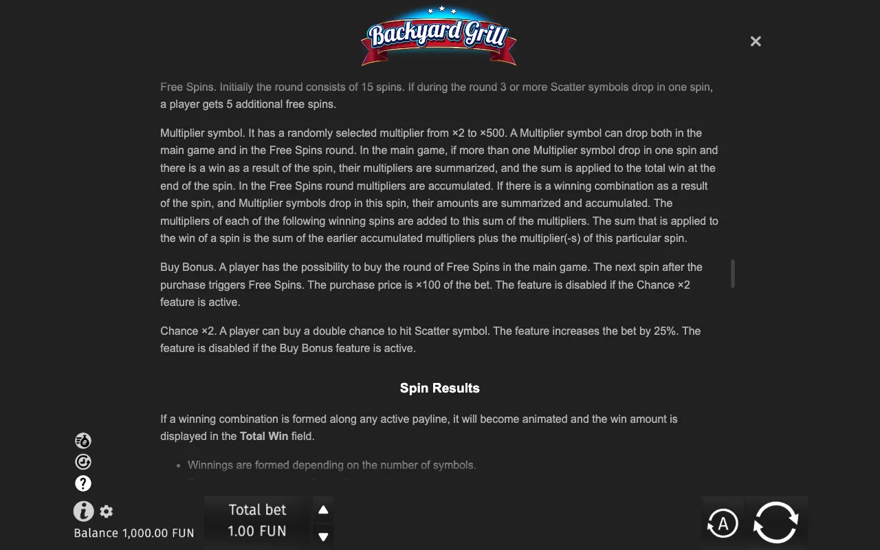 Game rules, page 8 — Backyard Grill