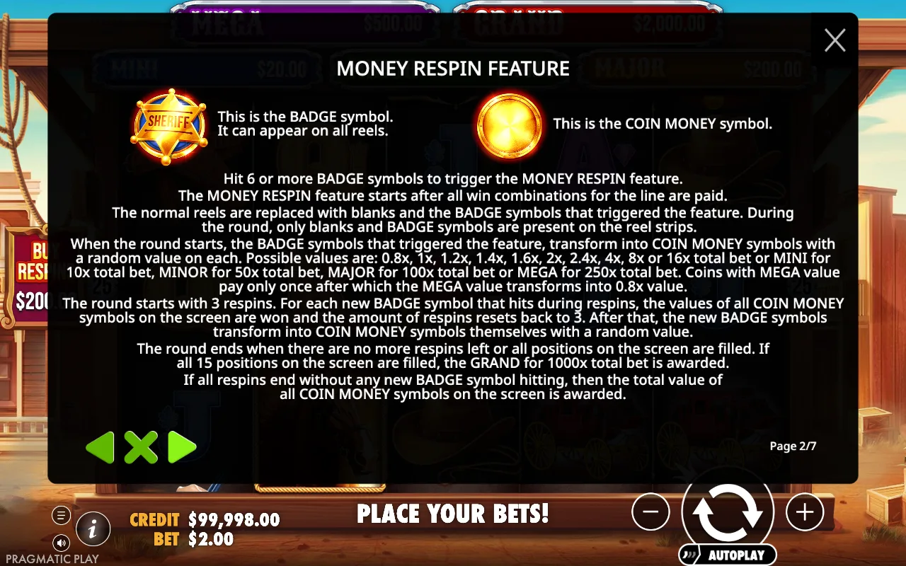 Money respin feature — Badge Blitz