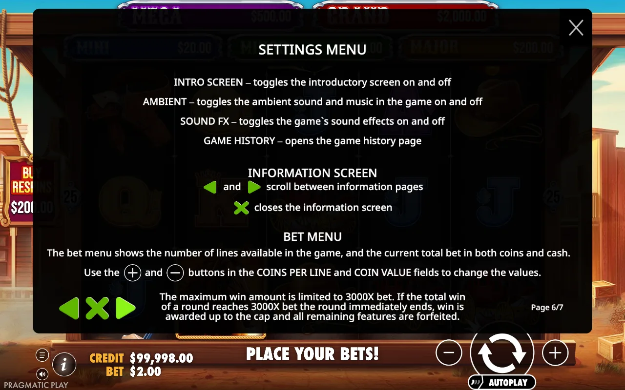 Settings menu — Badge Blitz