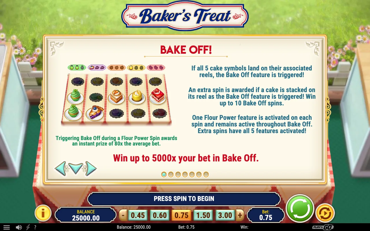 Game rules, page 3 — Baker's Treat