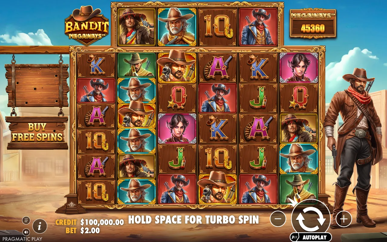 Buying the feature — Bandit Megaways