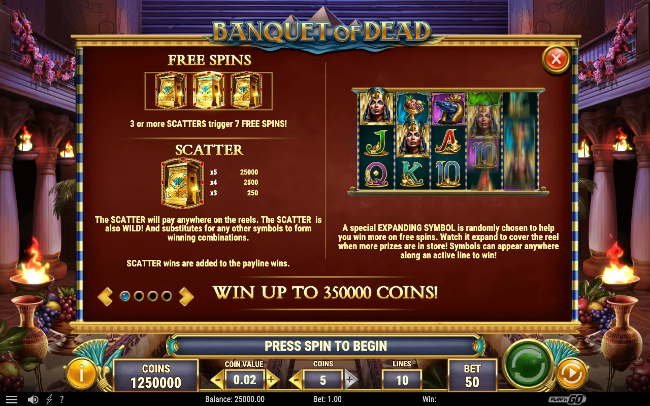 Game rules, page 3 — Banquet of Dead