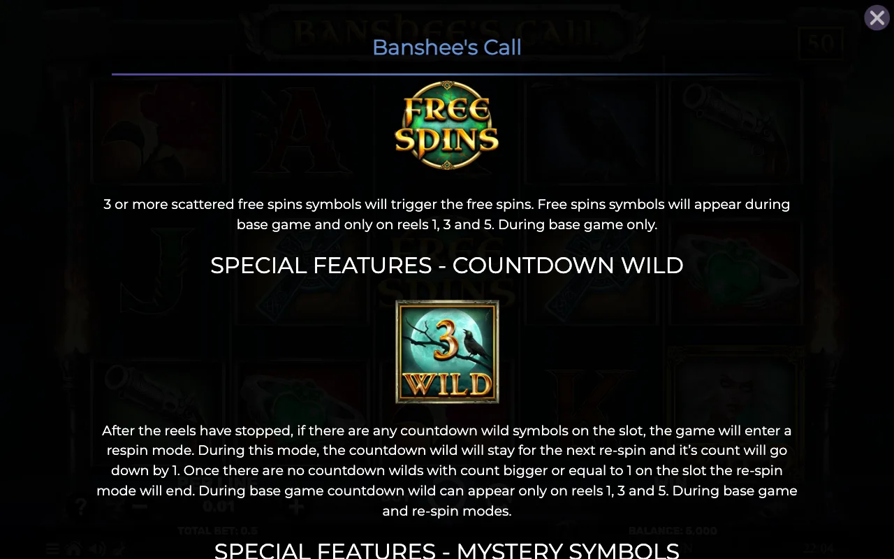 Game rules, page 2 — Banshees Call