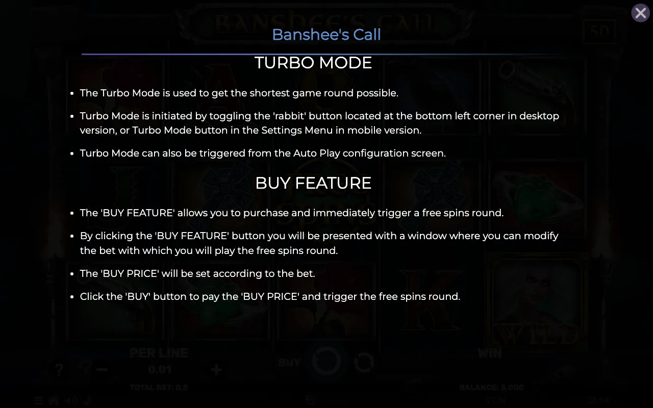 Game rules, page 8 — Banshees Call