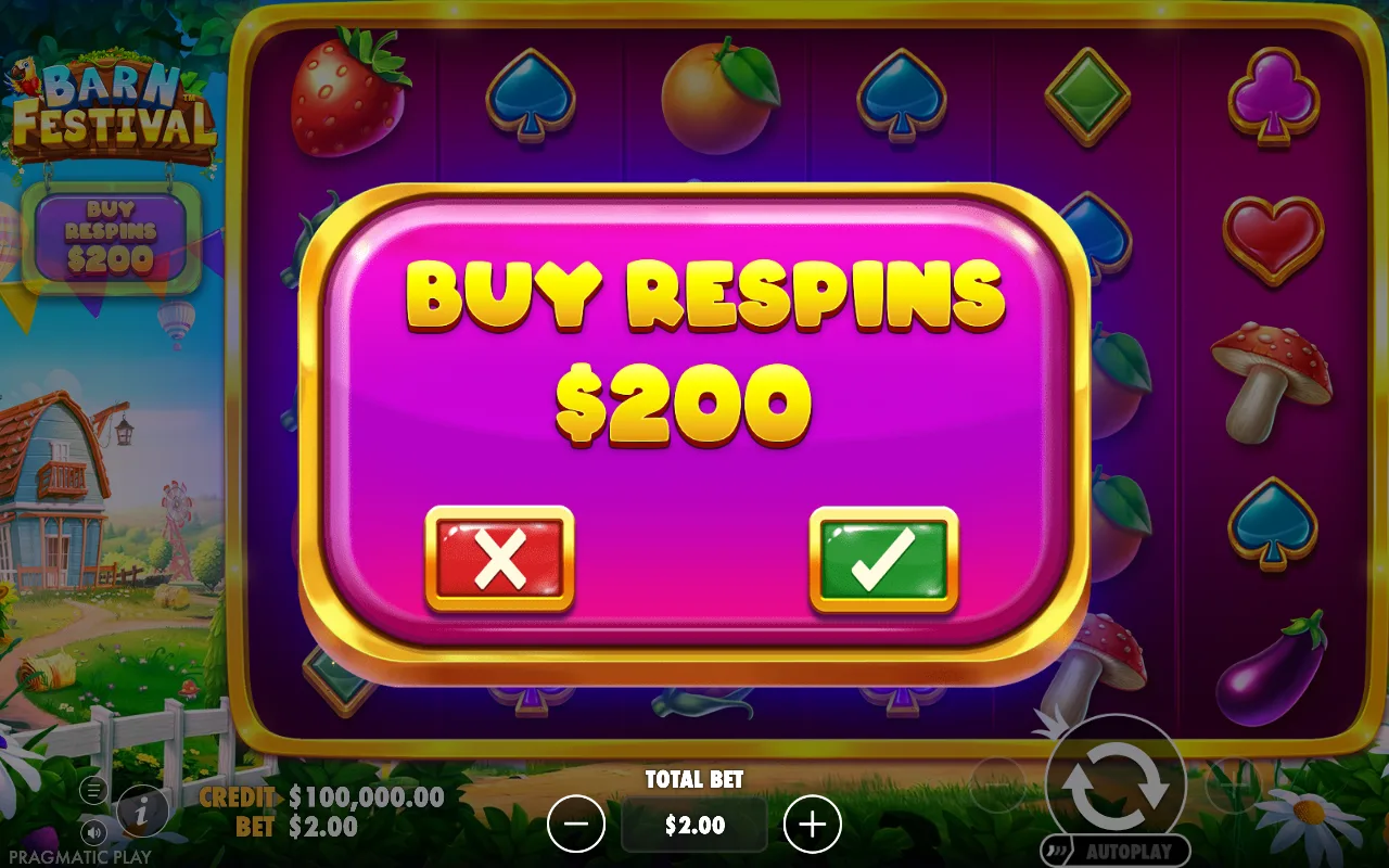 Buying the feature — Barn Festival